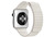 Apple Watch 42 мм, нержавеющая сталь, кожаный ремешок белого цвета 180–210 мм