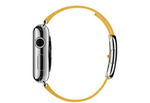 Apple Watch 38 мм, нержавеющая сталь, ремешок цвета «весенняя мимоза» с современной пряжкой 145–165 мм