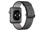 Apple Watch Sport 42 мм, «серый космос», ремешок из плетеного нейлона черного цвета 145-215 мм