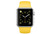 Apple Watch Sport 38 мм, серебристый, спортивный ремешок жёлтого цвета 130-200 мм