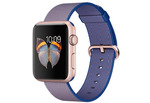 Apple Watch Sport 42 мм, «розовое золото», ремешок из плетеного нейлона цвета «кобальт» 145-215 мм