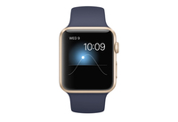 Apple Watch Sport 42 мм золотистый, темно-синий ремешок 140-210 мм