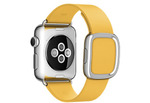 Apple Watch 38 мм, нержавеющая сталь, ремешок цвета «весенняя мимоза» с современной пряжкой 135–150 мм
