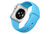 Apple Watch Sport 38 мм, серебристый, голубой спортивный ремешок 130-200 мм