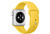 Apple Watch Sport 38 мм, серебристый, спортивный ремешок жёлтого цвета 130-200 мм