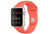 Apple Watch Sport 42 мм, серебристый, спортивный ремешок абрикосового цвета 140-210 мм