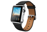 Apple Watch 38 мм, черный ремешок с классической пряжкой 125-200 мм