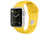 Apple Watch Sport 38 мм, серебристый, спортивный ремешок жёлтого цвета 130-200 мм