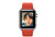 Apple Watch 38 мм, нержавеющая сталь, ремешок красного цвета с классической пряжкой 130–195 мм